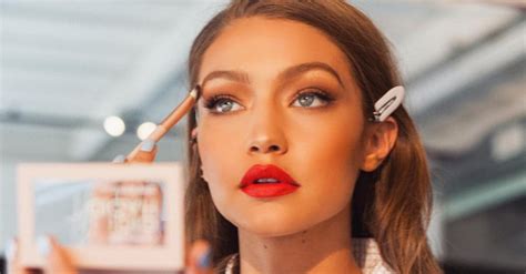 Gigi Hadid Has Given Her Signature Red Lipstick An Arabic Name