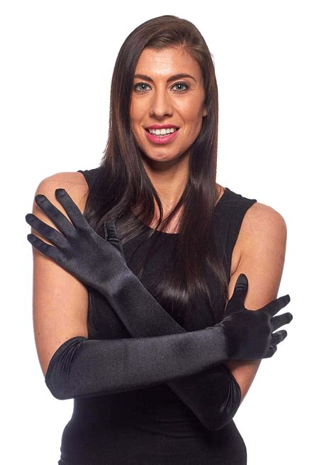 Over The Elbow 19 Very Long Satin Gloves Ebay