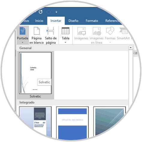 Cómo Hacer Una Portada En Word 2019 2016 ️ Solvetic