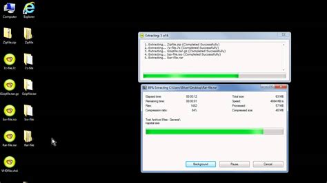 How To Extract Multiple Ziprar Or 7zip Files Youtube