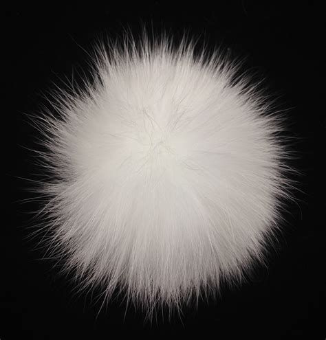 Natural Genuine Rabbit Fur Pom Pom Ball 35 4 Inches Top Trimming