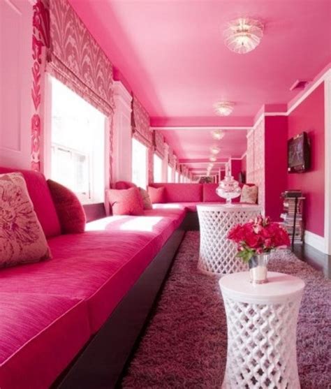 How Cute Pink Interiors Design Pink Room Pink Living Room