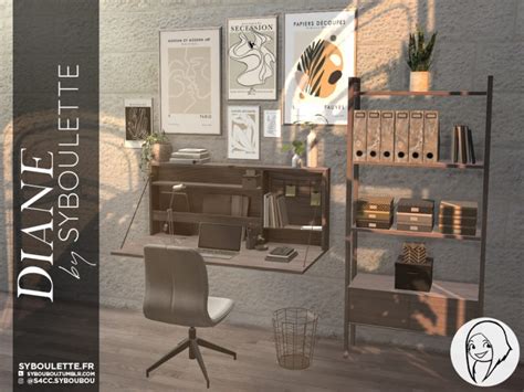 Diane Office Cc Sims 4 Syboulette Custom Content For The Sims 4