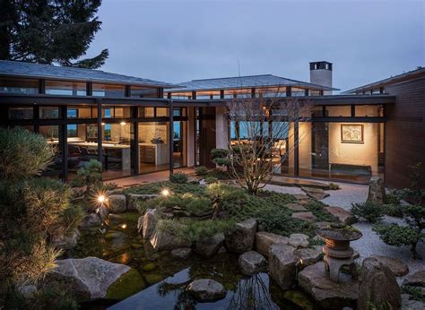Japanese Garden Oasis Surrounds A Home On Shores Of Lake Washington