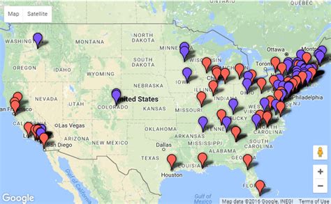 Map Of Colleges In Us