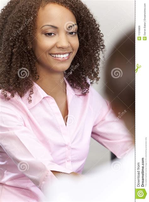 Beautiful Mixed Race African American Girl Smiling Stock Image Image Of Cheerful Race 11316809