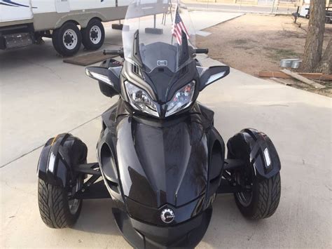 The vehicle has a single rear drive wheel and two wheels in front for steering, similar in layout to a modern snowmobile. 2014 Can-am Spyder St Limited For Sale 49 Used Motorcycles ...