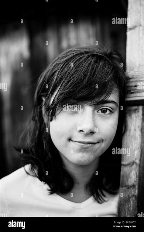 Portrait Of Teen Girl With Expressive Eyes Black And White Photography