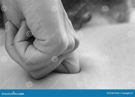 Physiotherapist Chiropractor Doing A Back Massage Osteopathy Stock Image Image Of Holding