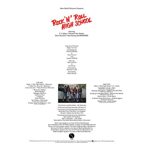 Film Music Site Rock N Roll High School Soundtrack Various Artists