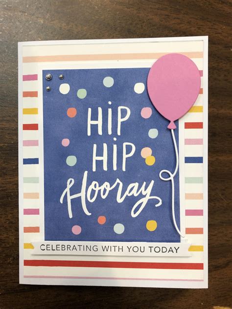 Hip Hip Hooray Birthday Card Kit
