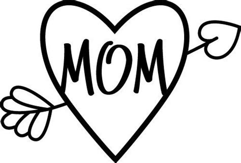 Free Svg Files Svg Png Dxf Eps Mom Love Heart
