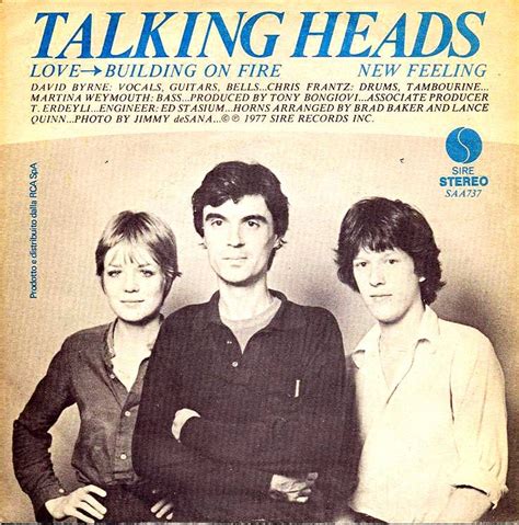 Talking Heads Love Goes To Building On Fire 1978 Italian Music