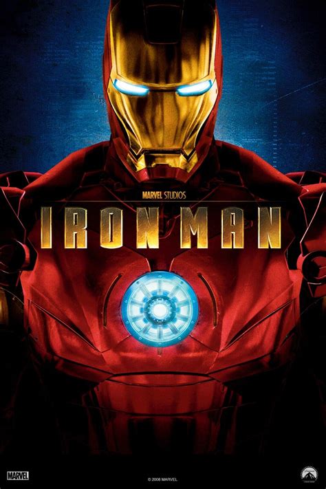 Iron Man Movie Poster Reprint Wall Decal Art Marvel First Movie