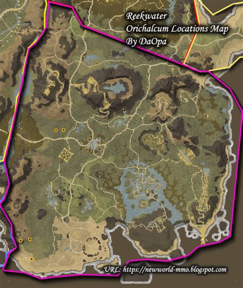 New World Reekwater Orichalcum Map