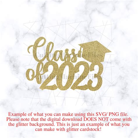 Class Of 2023 Svgpng Graduation Svggrad Svgcricut Cut Etsy