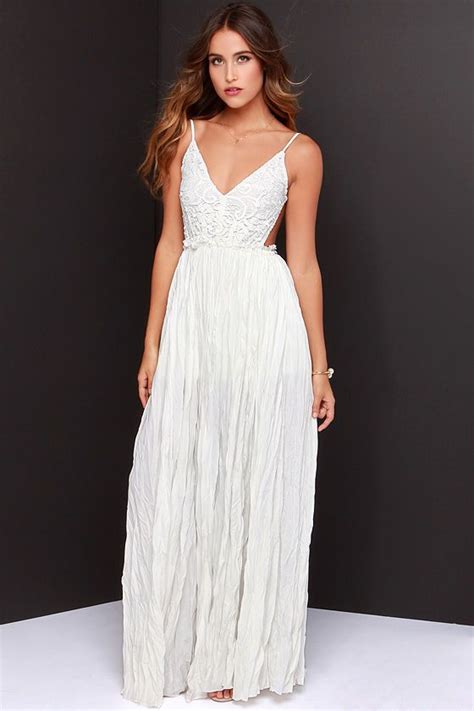 13beautiful White Maxi Dresses Dress Code