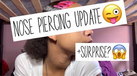 1 Year Nose Piercing Update New Piercing Surprise Youtube