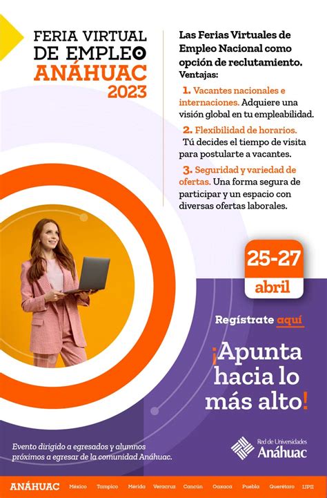 Participa en la Feria Virtual de Empleo Anáhuac 2023
