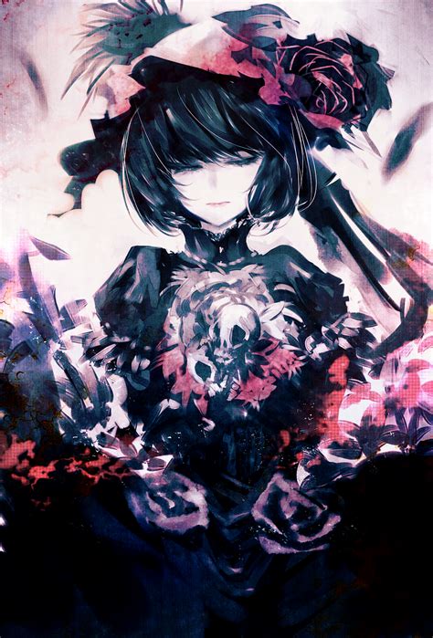 See more of dark anime girls.⸸ on facebook. Uni (Pixiv 2484064) :: flowers :: dark :: girl :: art (beautiful pictures) :: anime / funny ...