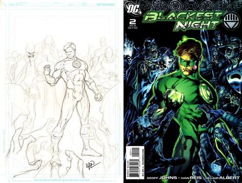 Blackest Night 2 Unused Cover Design Green Lantern Ivan Reis Comic