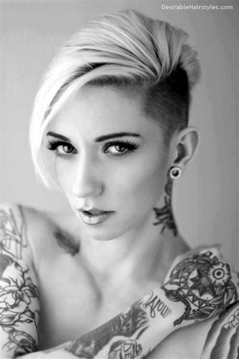 45 Superchic Shaved Hairstyles For Women In 2016 Medium Mohawk Hairstyles For Women Womens