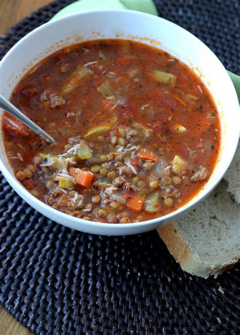 Sausage Lentil Soup A Hint Of Honey