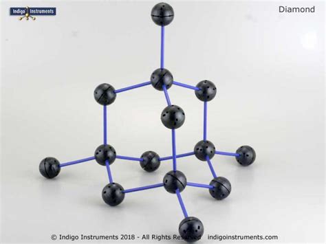 Diamond Carbon Structure Molecular Model Kit Exhibit Size