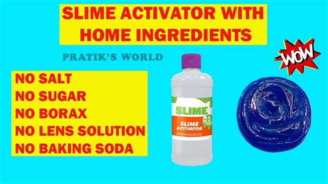 How To Make Slime Activator With Home Ingredients With Proof Diy
