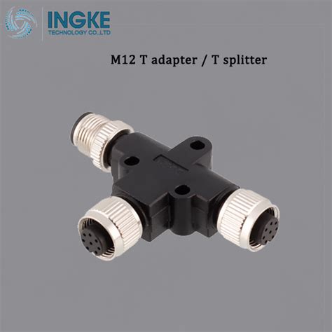 Ingke Technology Ingke M12 T Adapter T Splitter M12 Circular Connector