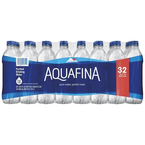 Aquafina Purified Water 169 Fl Oz Bottled Water 32 Count Bottle