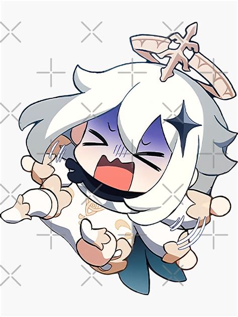 Paimon Genshin Impact Sticker Tantrum Sticker By Asiapenguin Redbubble