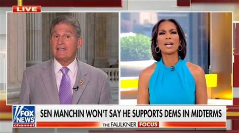 Fox News Anchor Harris Faulkner Loses It When Joe Manchin Questions Her Patriotism