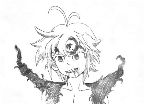 Demon Anime Drawing Meliodas