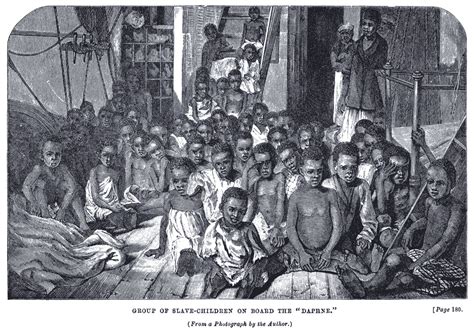 African Children Rescued From A Slave Ship