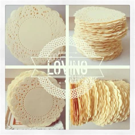 100 Cream Color Paper Doilies For Wedding Decoration Pack Etsy