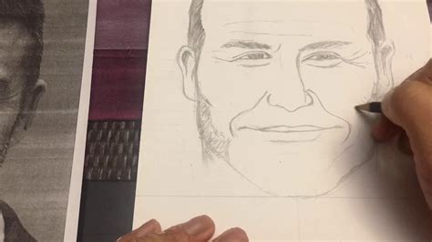 David Beckham Sketch Facial Features Youtube