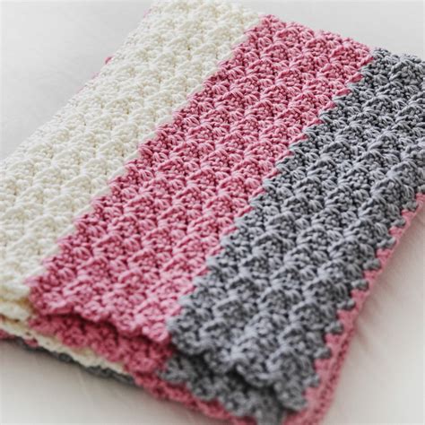 Simple Crochet Baby Blanket Leelee Knits