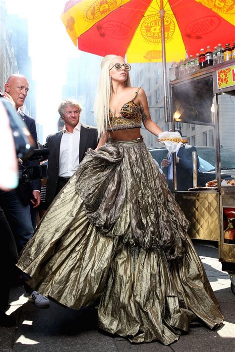 Lady Gaga Picture 470 Lady Gaga Is Seen On The Set Of Photo Shoot Wearing An Outlandish Costume