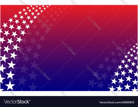 Abstract American Flag Background With Stars Vector Image