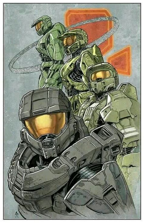 Evolution Of Master Chief Fan Art Halo Game Halo 5 Master Chief