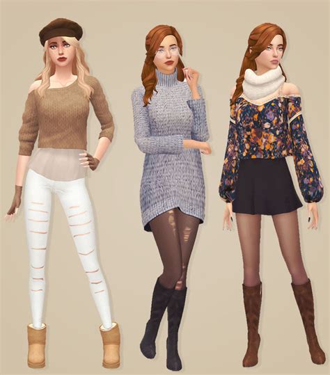 Sims 4 Maxis Match Cc Dump — Aprisims A Fall Y Lookbook Its My Favorite
