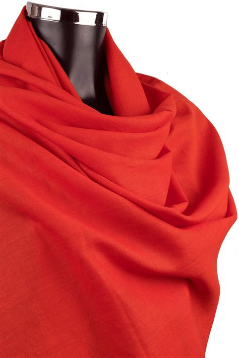 Red Cotton Shawl Pashmina Scarf Organic Clothing T For A Etsy Uk