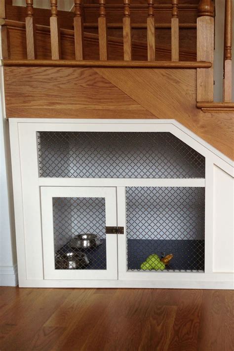 dog kennel under the stairs | Dog under stairs, Under stairs dog house, Dog rooms