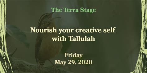 Nourish Your Creative Self With Tallulah Buy Tickets Ticketbud