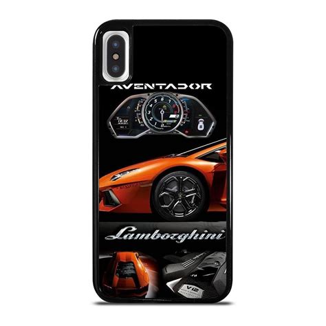 Lamborghini Aventador Iphone X Xs Case Cover Lamborghini Logo