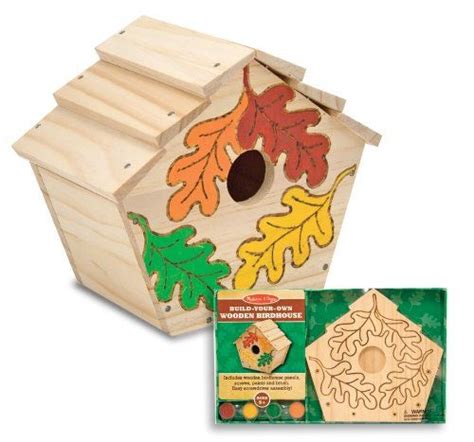 Melissa And Doug Created By Me Birdhouse Build Your Own Wooden Craft Kit