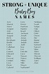 Pin by Kellynne Oxley on Writing- names in 2022 | Unique baby boy names ...