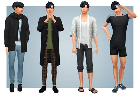 Back With Another Campus Lookbook This Time For My Male Sim Rsims4