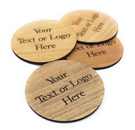 Custom Wooden Coasters Personalized Wood Coasters Laser Engraved